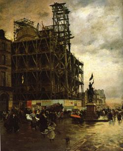 The Place des Pyramides, Giuseppe De Nittis